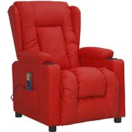 Shumee zvedací polohovací vínové umělá kůže, 3093456 - Massage Chair