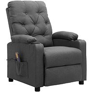 Shumee zvedací polohovací světle šedé textil, 3093487 - Massage Chair