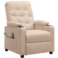 Shumee zvedací polohovací krémové textil, 3093496 - Massage Chair