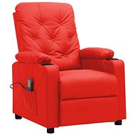 Shumee zvedací polohovací červené umělá kůže, 3093509 - Massage Chair