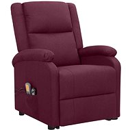 Shumee zvedací polohovací křeslo fialové textil, 3098142 - Massage Chair