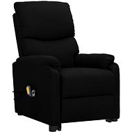 Shumee zvedací polohovací křeslo černé textil, 3098162 - Massage Chair