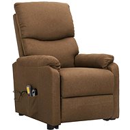 Shumee zvedací polohovací křeslo taupe textil, 3098167 - Massage Chair