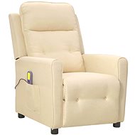 Shumee zvedací polohovací krémové textil, 3098216 - Massage Chair