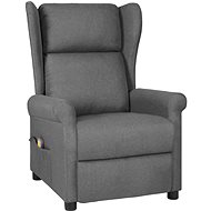 Shumee polohovací ušák světle šedé textil, 3098331 - Massage Chair