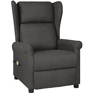 Shumee polohovací ušák tmavě šedé textil, 3098332 - Massage Chair