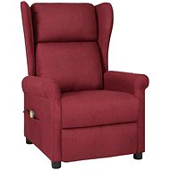 Shumee polohovací ušák vínové textil, 3098334 - Massage Chair