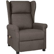 Shumee polohovací ušák hnědé textil, 3098335 - Massage Chair