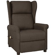 Shumee polohovací ušák tmavě hnědé textil, 3098336 - Massage Chair