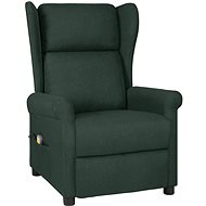 Shumee polohovací ušák tmavě zelené textil, 3098337 - Massage Chair