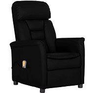Shumee polohovací černé umělá kůže, 3098348 - Massage Chair