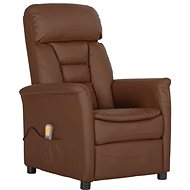 Shumee polohovací hnědé umělá kůže, 3098350 - Massage Chair