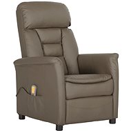 Shumee polohovací šedé umělá kůže, 3098351 - Massage Chair