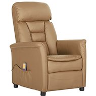 Shumee polohovací cappuccino umělá kůže, 3098354 - Massage Chair