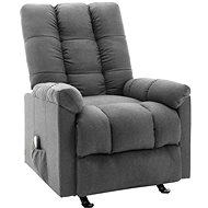 Shumee polohovací světle šedé textil, 321410 - Massage Chair