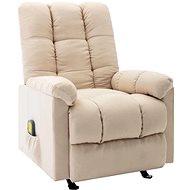 Shumee polohovací krémové textil, 321419 - Massage Chair