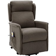 Shumee zvedací polohovací hnědé textil, 324035 - Massage Chair