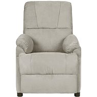 Shumee polohovací světle šedé umělá broušená kůže, 324054 - Massage Chair