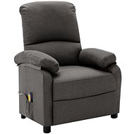 Shumee polohovací tmavě šedé textil, 324080 - Massage Chair