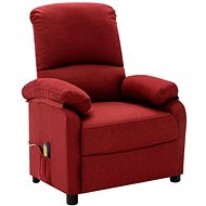 Shumee polohovací vínové textil, 324082 - Massage Chair