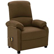 Shumee polohovací hnědé textil, 324083 - Massage Chair