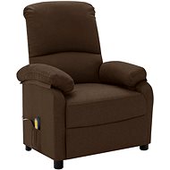 Shumee polohovací tmavě hnědé textil, 324084 - Massage Chair