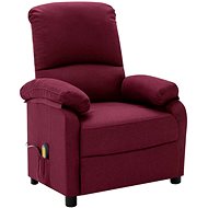 Shumee polohovací fialové textil, 324086 - Massage Chair