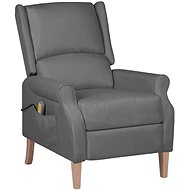 Shumee polohovací světle šedé textil, 329268 - Massage Chair