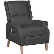 Shumee polohovací tmavě šedé textil, 329269 - Massage Chair