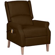 Shumee polohovací tmavě hnědé textil, 329273 - Massage Chair
