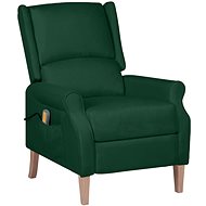 Shumee polohovací tmavě zelené textil, 329274 - Massage Chair