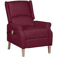 Shumee polohovací fialové textil, 329275 - Massage Chair