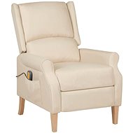 Shumee polohovací krémové textil, 329277 - Massage Chair