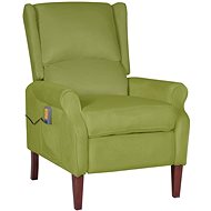 Shumee polohovací světle zelené samet, 329293 - Massage Chair