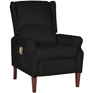 Shumee polohovací černá samet, 329296 - Massage Chair