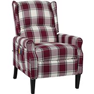 Shumee polohovací červené textil, 329317 - Massage Chair