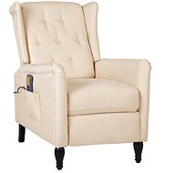 Shumee polohovací krémové textil, 329339 - Massage Chair