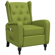 Shumee polohovací světle zelené samet, 329355 - Massage Chair