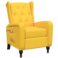 Shumee polohovací žluté samet, 329359 - Massage Chair