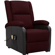 Shumee zvedací polohovací křeslo fialové textil, 329520 - Massage Chair