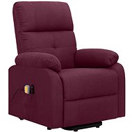 Shumee zvedací polohovací fialové textil, 329602 - Massage Chair