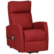 Shumee zvedací polohovací vínové textil, 329618 - Massage Chair
