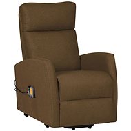 Shumee zvedací polohovací hnědé textil, 329619 - Massage Chair