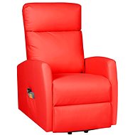 Shumee zvedací polohovací červené umělá kůže, 329637 - Massage Chair