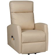 Shumee zvedací polohovací cappuccino umělá kůže, 329638 - Massage Chair