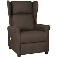 Shumee polohovací tmavě hnědé textil, 329654 - Massage Chair