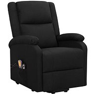 Shumee zvedací polohovací křeslo černé textil, 329711 - Massage Chair