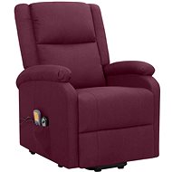 Shumee zvedací polohovací křeslo fialové textil, 329716 - Massage Chair