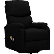 Shumee zvedací polohovací křeslo černé textil, 329751 - Massage Chair