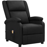 Shumee polohovací černé pravá kůže, 337051 - Massage Chair